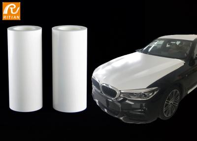 China Stable White Automotive Protective Film Solvent Based Acrylic Glue Medium Adhesion for sale