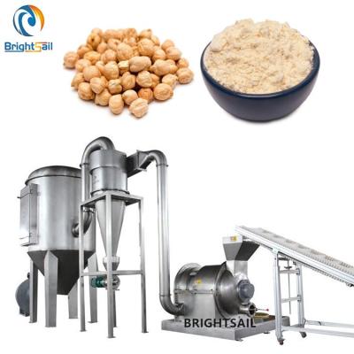 China Chickpea Soybean Flour Milling Machine 1300kg / H Lentils Bean Grinder for sale