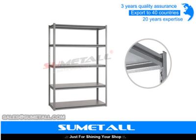 China 5 Tier Boltless Rivet Shelving Metal Garage Shelves With Invisible Holes for sale