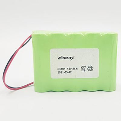 Chine Pack de batterie Ni-MH à haute température, AA,10S1P, température de charge et de décharge -20°C ~ +70°C, pour la lumière d'urgence à vendre