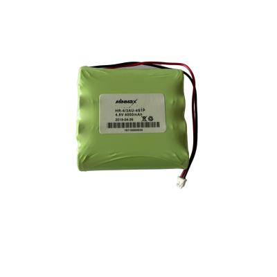 China High Temperture Ni-Mh Battery Pack 4.8V 4S1P Configuration JST PHR 02P for sale