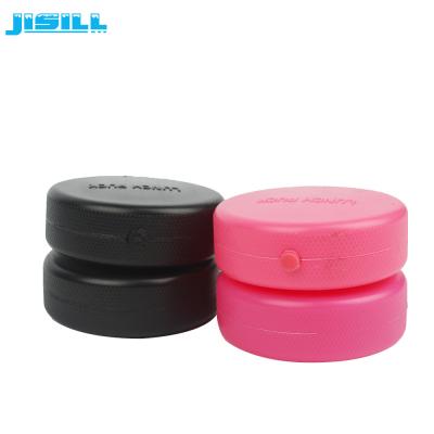 China Customized Plastic Round Mini Ice Packs , Colorful Ice Hockey Puck For Promotion for sale