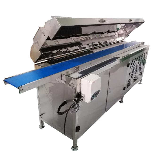 Cooling tunnel for chocolate products