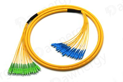 Chine 20 câbles à fibre optique avec connecteur SC/UPC, G657A1 en fibre naturelle,0.9±0.05 Vêtement en PVC à vendre
