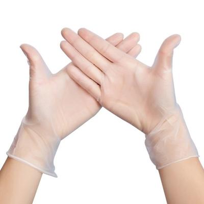 China PVC Vinyl Disposable Exam Gloves Medium Size Anti Cut Plastic Gloves Disposable for sale