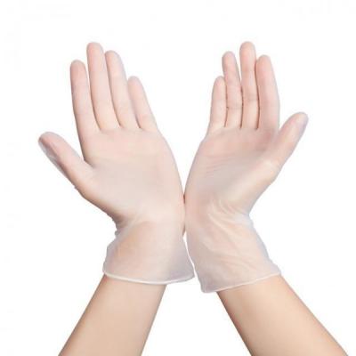 China Anti Slip Sugical Disposable Vinyl Gloves XL Transparent Color 1000PCs/CTN for sale