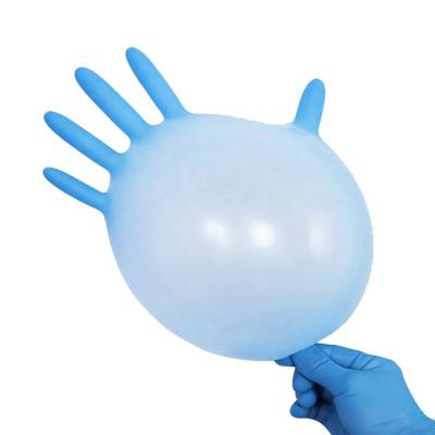 China ASTM D6319 Blue 6 Mil Disposable Nitrile Gloves For Mechanics for sale