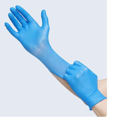 China Household Blue 6 Mil Xl Nitrile Gloves / 510k Certified Nitrile Gloves for sale