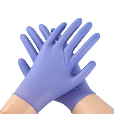 China Single Use ISO13485 Blended Nitrile Gloves / Restaurant Nitrile Gloves for sale