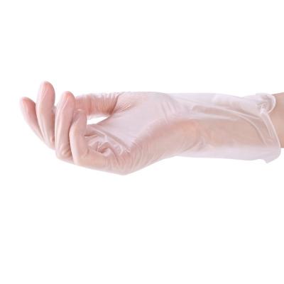Китай Напудрите свободные прозрачные ровные перчатки винила касания продается