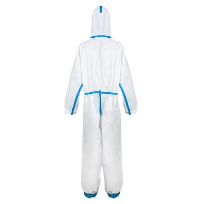 China Hospital  50 Gsm Disposable Non Woven Coverall antistatic Disposable PPE Suit for sale