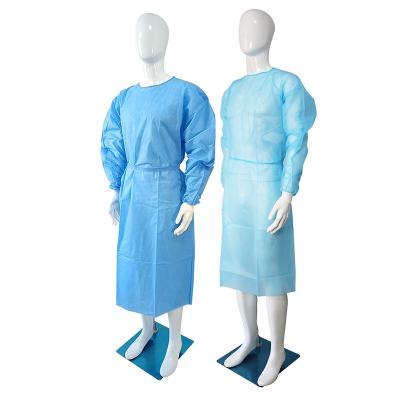 China El azul fortaleció los vestidos quirúrgicos disponibles estéril S M L XL XXL en venta