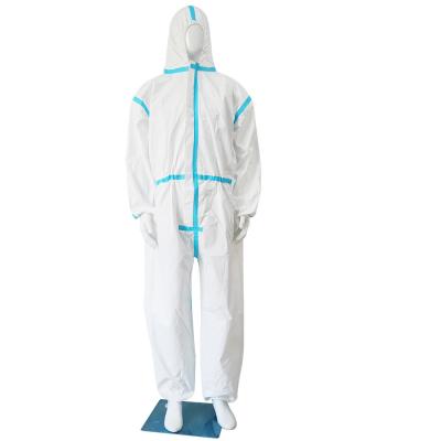 China Nonwoven Polypropylene Hospital Disposable Coveralls 50gsm With Cap And Foot Cover for sale