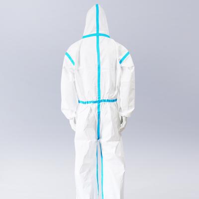 China Against Viruses Disposable Medical Coverall Safety Suit Moisture Permeable for sale