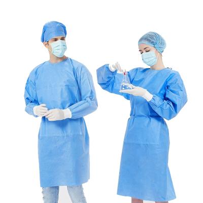 中国 カスタマイズされたサイズの生殖不能の手術衣は病院のための細菌を防ぐ 販売のため