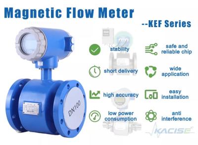 China Water Intelligent Electromagnetic Flow Meter Tap Water Pipeline 20ma/Rs485 for sale