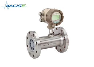China KXTUF Flanged Type Digital Diesel Fuel Liquid Water Turbine Flow Meter High Accuracy 4-20ma Output for sale