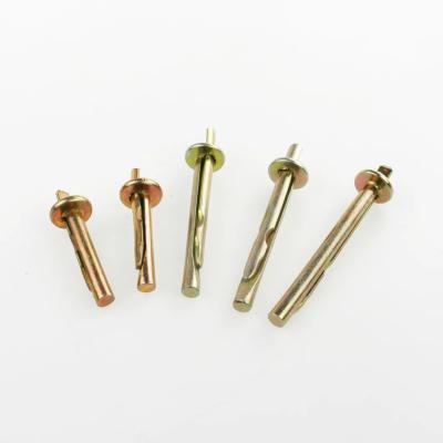 China Fasteners Anchor Bolt Yellow Zinc Plated Carbon Steel Celling Anchor 6x40mm 6x60mm en venta