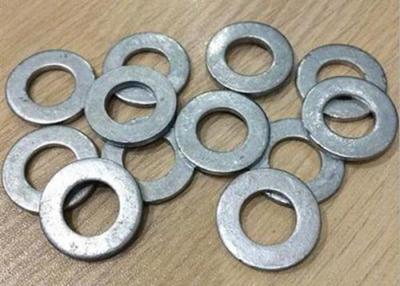 China Hot Dip Galvanized Metal Flat Washers , Precision Flat Ring Gasket 4.8 8.8  Grade for sale