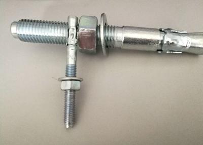 China M6-M24 Zinc Plated Wedge Anchor Bolt For Construction Building / Foundation Connection for sale