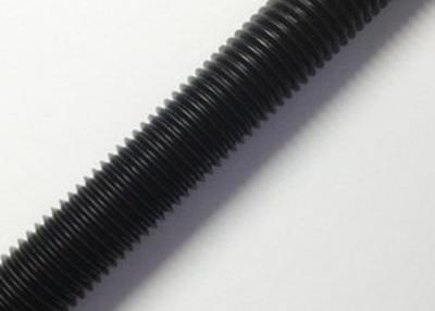 China 8.8 Grade Metric Carbon Steel Threaded Rod Black Color High Strength for sale