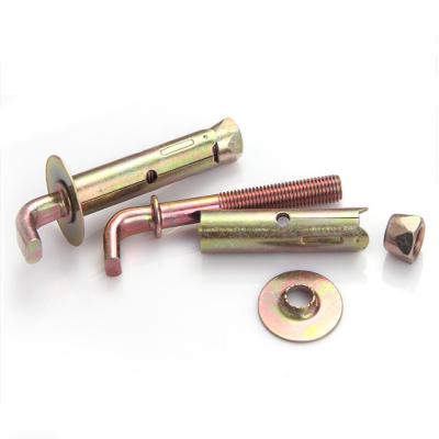 China Carbon Steel Yellow Zinc Plated Sleeve Anchor Bolts Cold Forging for sale