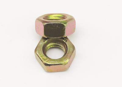 China Hex head Nuts Yellow Zinc nut M3-M64 carbon steel material for industrial hex nut à venda