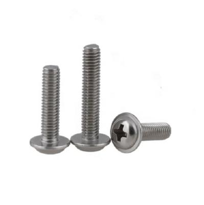 China Zinc Plated Din 967 M6 Cross Recessed Pan Head Screw With Collar for sale