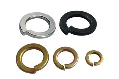 China Spring washer DIN127B/GB White & Yellow Zinc Spring Lock Washer , Belleville Carbon Steel Disc Spring Washer for sale