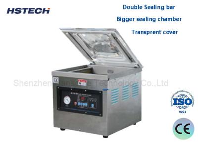 China Double Sealing Bar Bigger Sealing Chamber Transprent Cover Industrial Vacuum Sealing Machine for sale