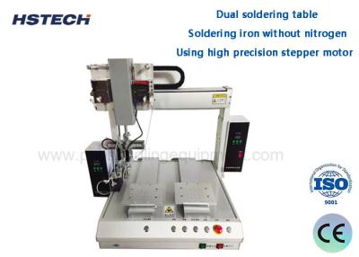China Dual Table 2 Soldering Iron Double Temperature Controller Automatic Solder Robot for sale