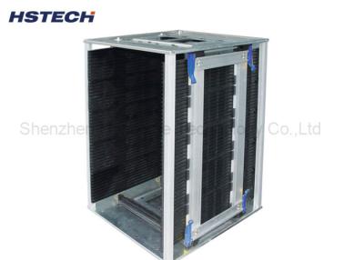 China Width Adjustable PCB Handling Equipment SMT ESD Magazine Storage Rack Metal Material for sale