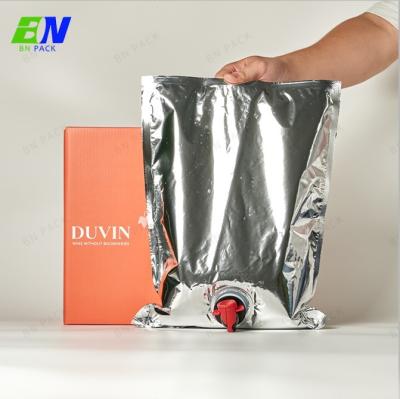 China High Barrier Foil Aluminum Size in 1L 3L 5L 10L Bag in box For Wine for sale
