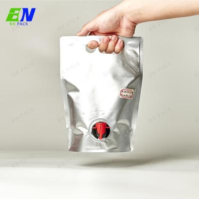 China Food Packaging Use Food Grade 5L/10L/20L Vmpet Wine Bag In A Box Liquid Bib Pouches For Wine for sale