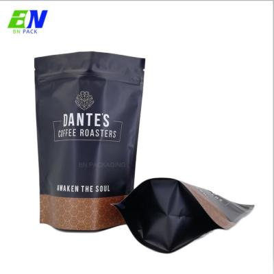 China Digital Print Standing Pouches Coffee bean bags Plastic Zipper Bag with Valve for sale