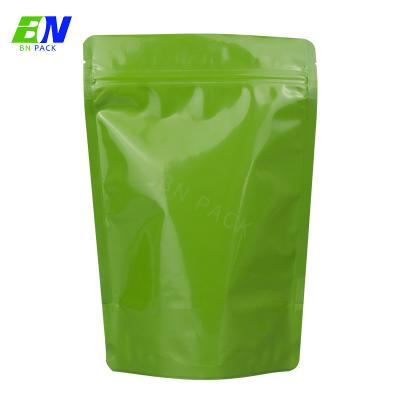 China Reusable Recyclable Food White Window Kraft Paper Seal Pouches Zipper Ziplock Bags Stand Up Coffee Pouch Packaging à venda