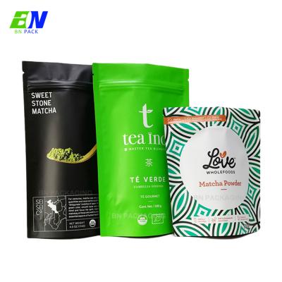 China Custom Printing Packaging Stand Up Pouch For Matcha Powder for sale