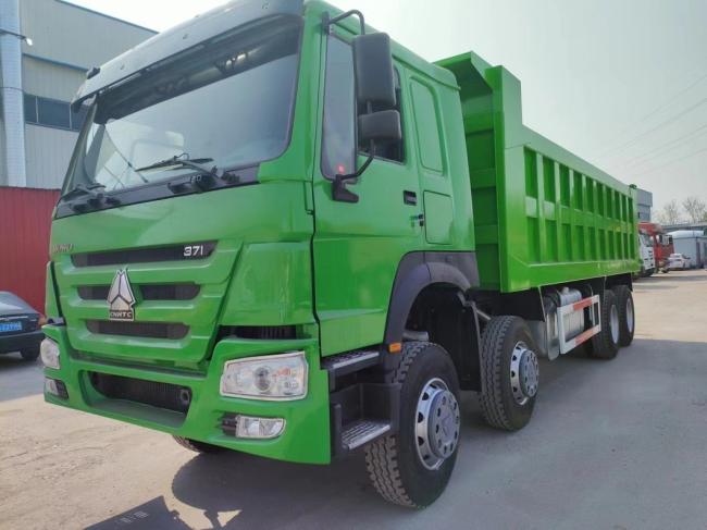 12 Wheels Green Color. Sinotruk HOWO 8*4 Dump Truck Secondhand Truck