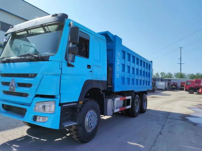 Sinotruck HOWO 6*4 Dump Truck Secondhand Truck Peacock Blue