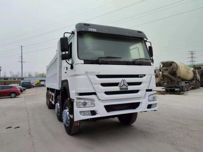 375HP Sinotruk HOWO 8*4 Dump Truck Secondhand Truck 12 Wheels White Transportation