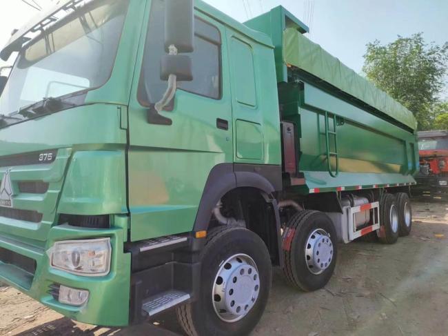 Sinotruk HOWO Green 8*4 U-Type Dump Truck Secondhand Truck 12 Wheels Transportation
