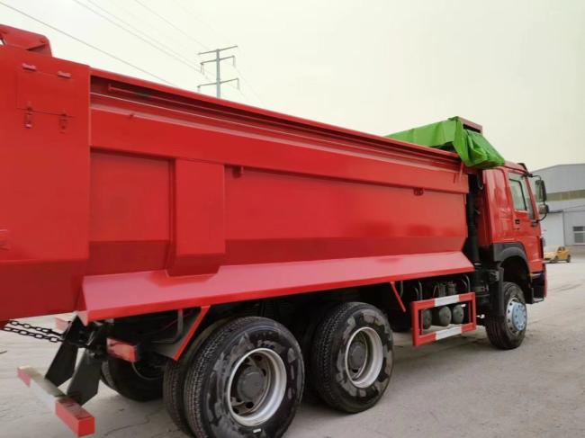 HOWO 6*4 Dump Truck Red U-Type Dump Truck Sinotruck Secondhand Truck 10tiresno Reviews Yet