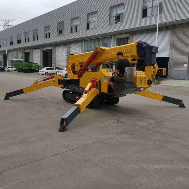 Crane Mobile Crawler Cranes 360 Degree Hydraulic Slewing Construction Lifter Tracked Mini 8 Ton Spider Crane