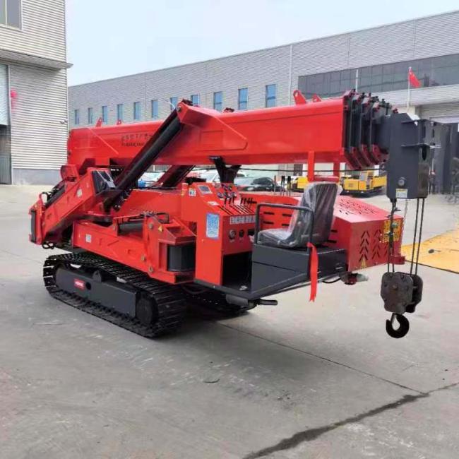 Mobile Foldable 5 Ton Other Cranes Diesel Spider Crane Mini Spider Crawler Crane