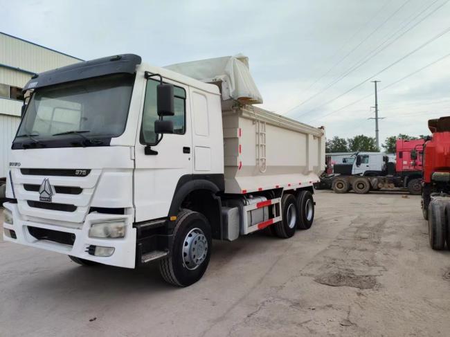 White HOWO 6*4 Cheap U-Type Tipper Truck Construction High Capacity