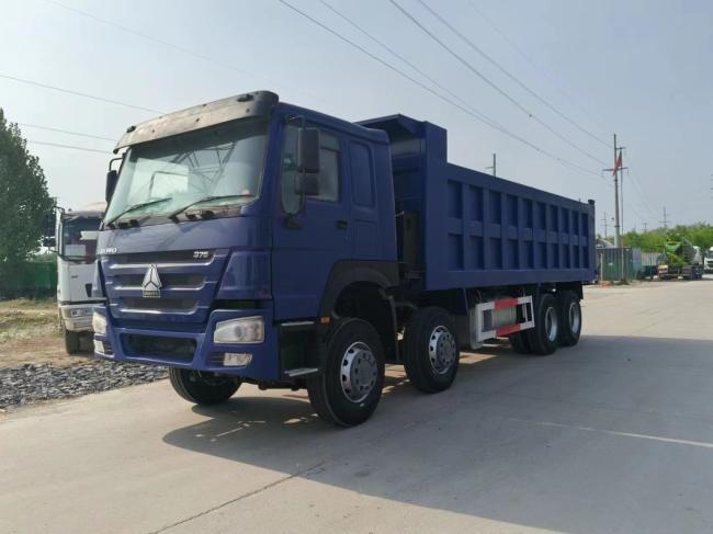 Different Colors blue Right-Hand Drive Sinotruk HOWO 8*4 Dump Truck Secondhand Truck