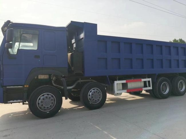 Different Colors blue Right-Hand Drive Sinotruk HOWO 8*4 Dump Truck Secondhand Truck