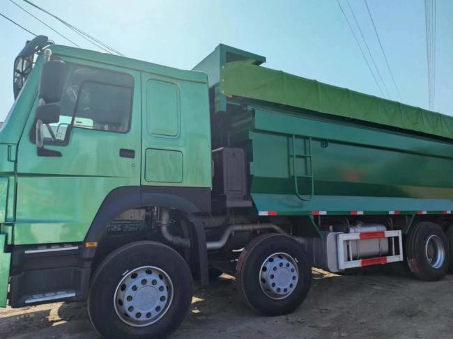 Sinotruk HOWO Green 8*4 U-Type Dump Truck Secondhand Truck