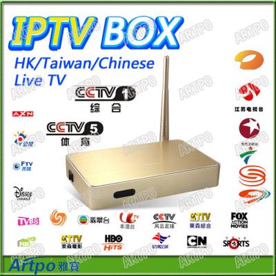 China Chinese Live HD IPTV Quad Core TVPAD Hongkong Singapore Malaysia Korean Sex Iplayer for sale