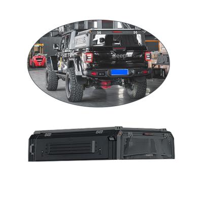 China Aluminum Alloy Truck Bed Cover Pickup Tonneau Cover High Bed Canopy for Jeep Gladiator for sale